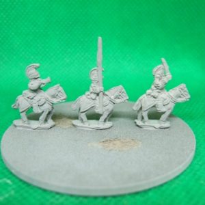 French line lancers command 3 figures